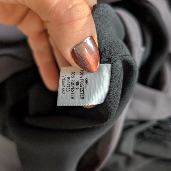 Thakoon Black Fringe Dress Holiday Flapper Chic Party Large Sheath Sleeveless - Picture 6 of 7